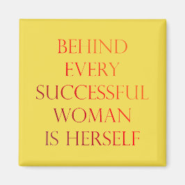 後ろで女は自分の感動的引用文・マグネ マグネット