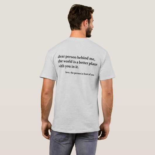 後ろのあなたへ Tシャツ (裏面フル)
