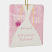 後ろのブライドメイド婚約の写真になる？ セラミックオーナメント (右)