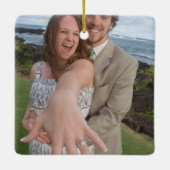 後ろのブライドメイド婚約の写真になる？ セラミックオーナメント (裏面)