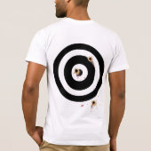 後ろのブルズアイで撃つ Tシャツ (裏面)