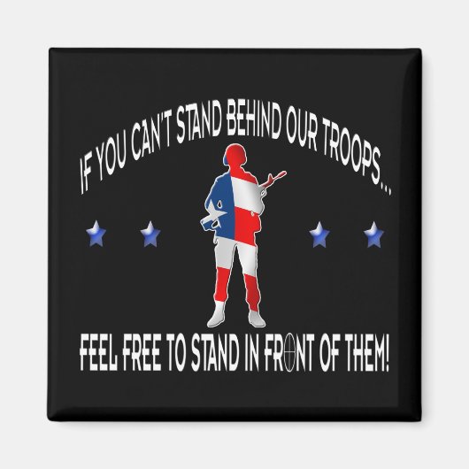 後ろまたは前に立つ マグネット (正面)