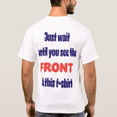 後ろを見て Tシャツ (裏面)