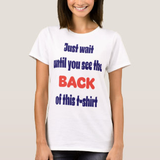 後ろを見て Tシャツ