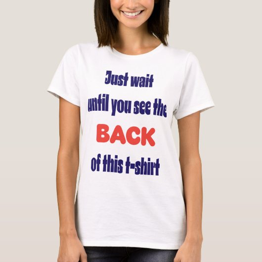 後ろを見て Tシャツ (正面)