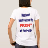 後ろを見て Tシャツ (裏面)