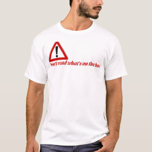 後ろを読まないで面白いTシャツ Tシャツ