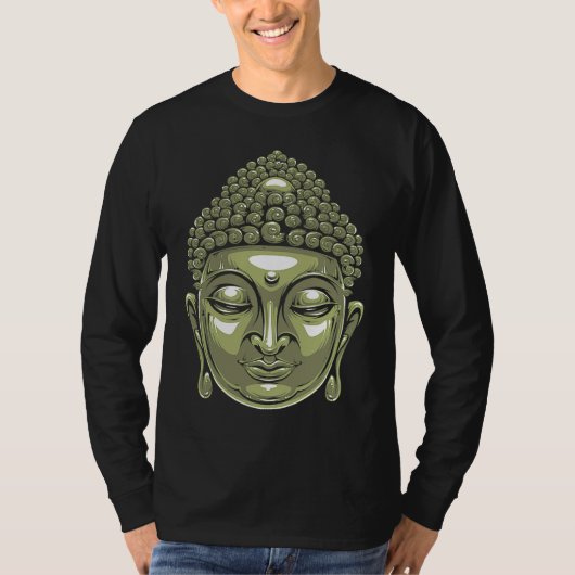 後ろプリント仏頭釈迦如来 1 Tシャツ (正面)