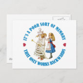 後ろ向きに動作するメモリの種類が悪い ポストカード (正面/裏面)