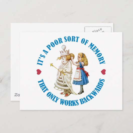 後ろ向きに動作するメモリの種類が悪い ポストカード (正面/裏面)