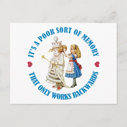 後ろ向きに動作するメモリの種類が悪い ポストカード (正面)
