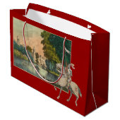 後ろ装甲城の騎士そして馬 ラージペーパーバッグ (裏面アングル)