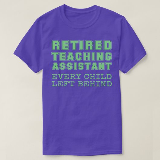 後ろ退職した教えにいる子ども一人のアシス離れティ Tシャツ (デザイン正面)