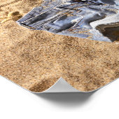 後ろ離れにビーチ ポスター (角)