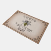 後ろ離れに蜂の種の靴 ドアマット (アングル)