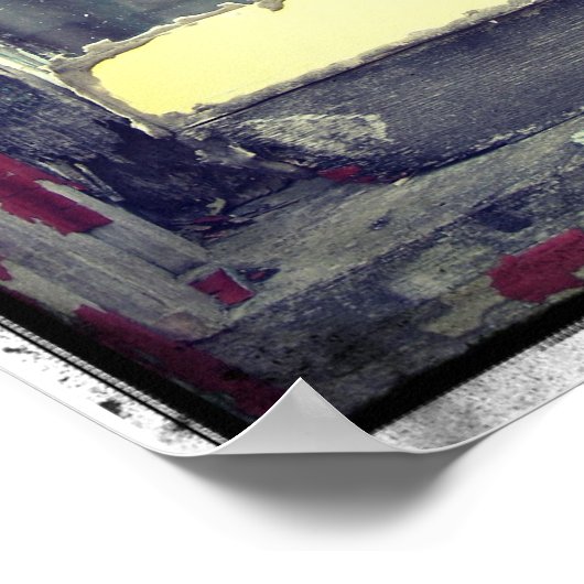 後ろ離れに、放棄 ポスター (角)