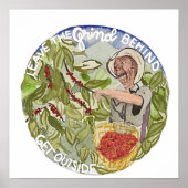 後ろ離れのグラインドはコーヒーポスターを外す ポスター (正面)