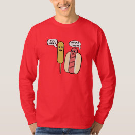 後をつけられるトウモロコシ Tシャツ