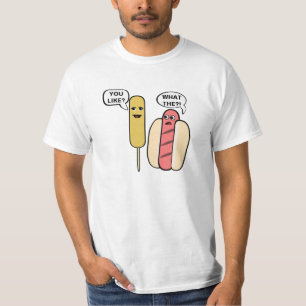 後をつけられるトウモロコシ Tシャツ