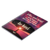 後を追あなたのハートは優しい夢のビーチ名スパイラル ノートブック (左側)