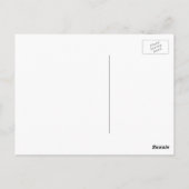 後を追おハートエッフェルタワー葉書 ポストカード (裏面)