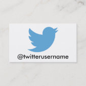 後を追って下さいTwitter (カスタマイズ可能なユーザー名)の私を 名刺 (正面)