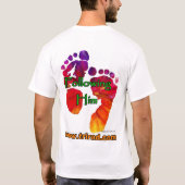 後を追のシャツ Tシャツ (裏面)