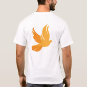 後を追のフランシス・ホワイト – メンズTシャツ Tシャツ (裏面)