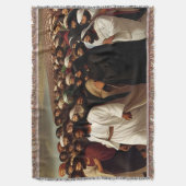 後を追の救い主のクリスチャン・アート・スロー スローブランケット (正面縦)