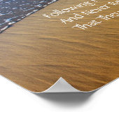 後を追の足音モダン句ポスター ポスター (角)