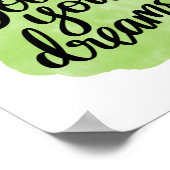 後を追やる気を起こさせる夢と感動的夢 ポスター (角)