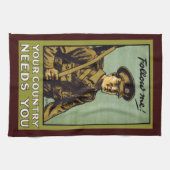 後を追よ!~あなたの国があなたを必要としている キッチンタオル (横)