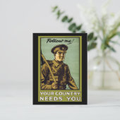 後を追よ!~あなたの国があなたを必要としている ポストカード (スタンド正面)