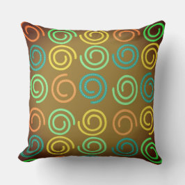 後を追らせん状色 クッション