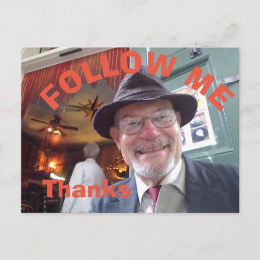 後を追カフェ葉書 ポストカード (正面)