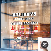 後を追クリスマスの窓の貼り ウィンドウサイン (カフェ窓)