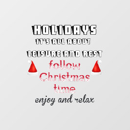 後を追クリスマスの窓の貼り ウィンドウサイン