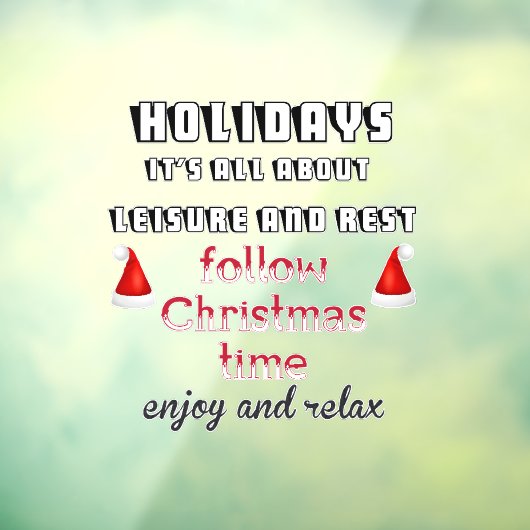 後を追クリスマスの窓の貼り ウィンドウサイン (シート3)