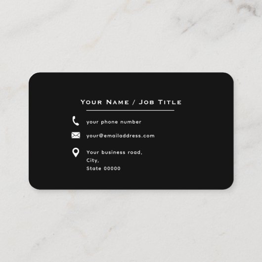 後を追スキャンしてUs QRコード白黒 名刺 (裏面)