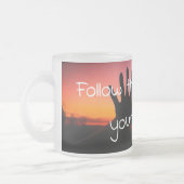 後を追ハートのビート フロストグラスマグカップ (左)