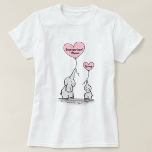 後を追ハートの引用文 Tシャツ