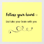 後を追ハートを持って行け ウィンドウサイン (シート)