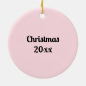 後を追ハートを持って行け セラミックオーナメント (裏面)