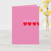 後を追ハートグリーティングカード カード (黄色い花)