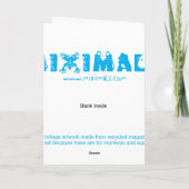 後を追ハートグリーティングカード シーズンカード (裏面)