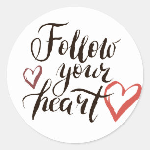 後を追ハートスクリプトのバレンタインデー ラウンドシール