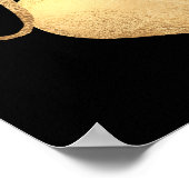 後を追ハートフェイク箔 ポスター (角)