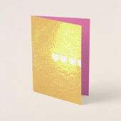 後を追ハートフォイル 箔カード (正面)