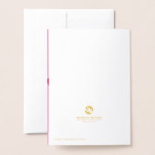 後を追ハートフォイル 箔カード (裏面封筒付き)