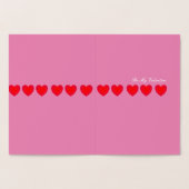 後を追ハートフォイル 箔カード (内部)